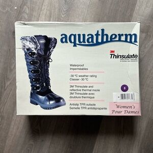 Aquatherm Women's Black Winter Boots Waterproof